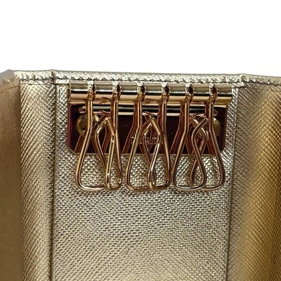 PRADA - Gold Leather Key Case 191-081825 - Picture 4 of 5